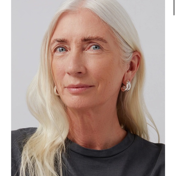 Jenny Bird Jewelry - Jenny Bird Silver Florence Hoop Earrings Large $135